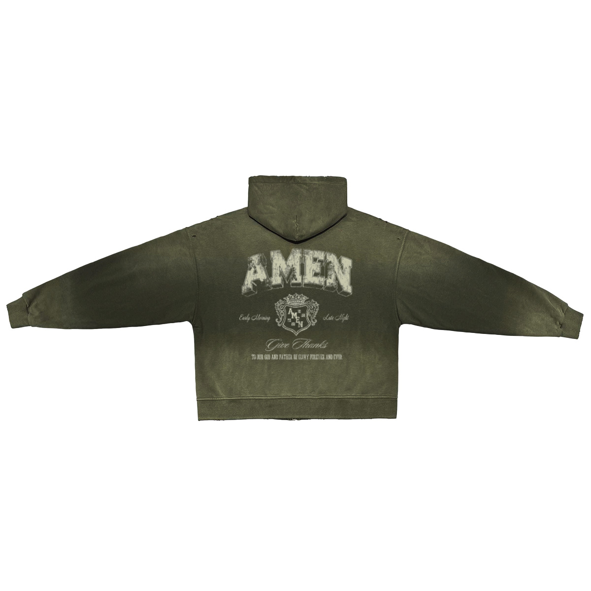 Amen Zip Up Hoodie