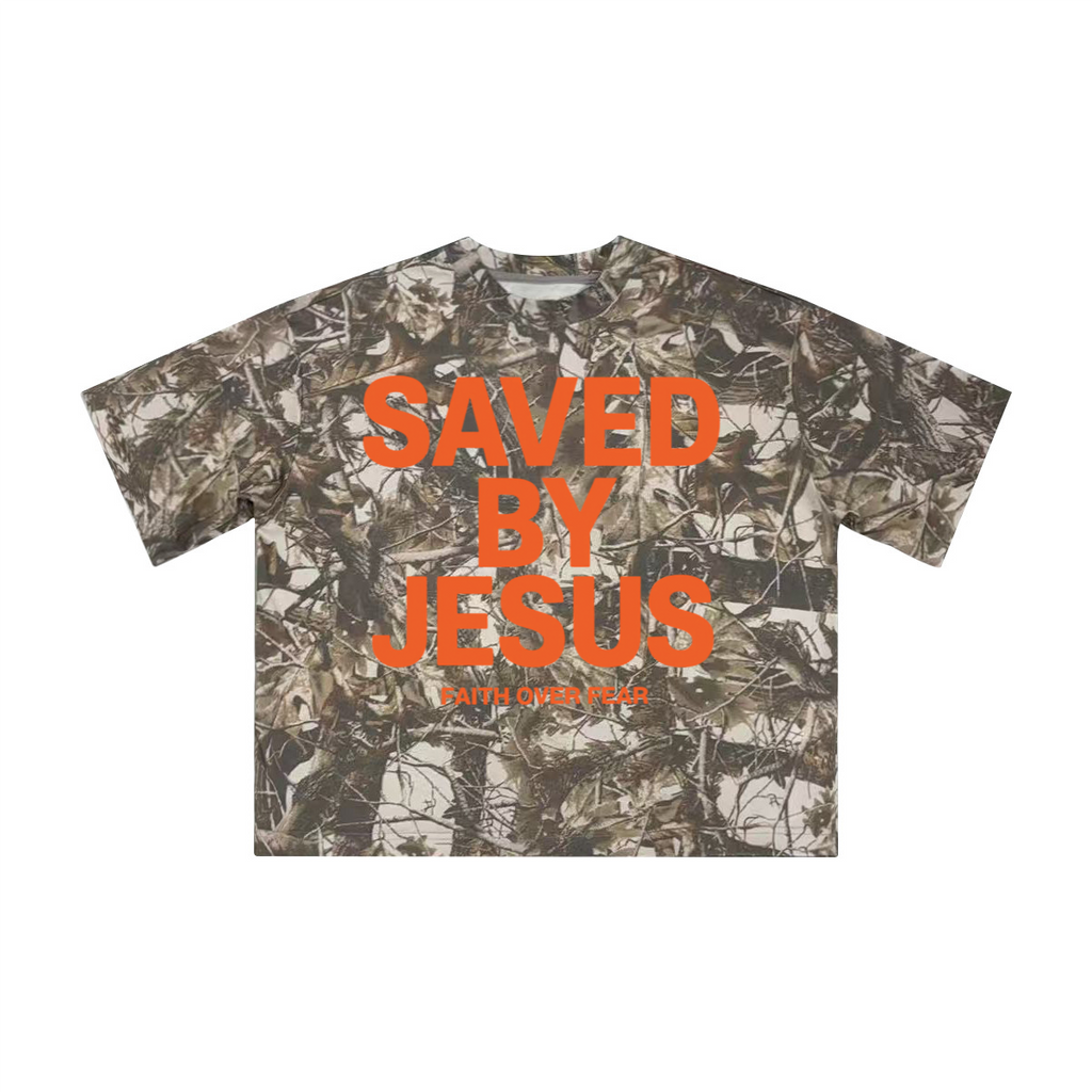 Saved By Grace Camo Tshirt