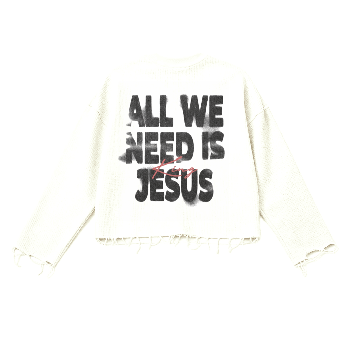 King Jesus Waffle Knit