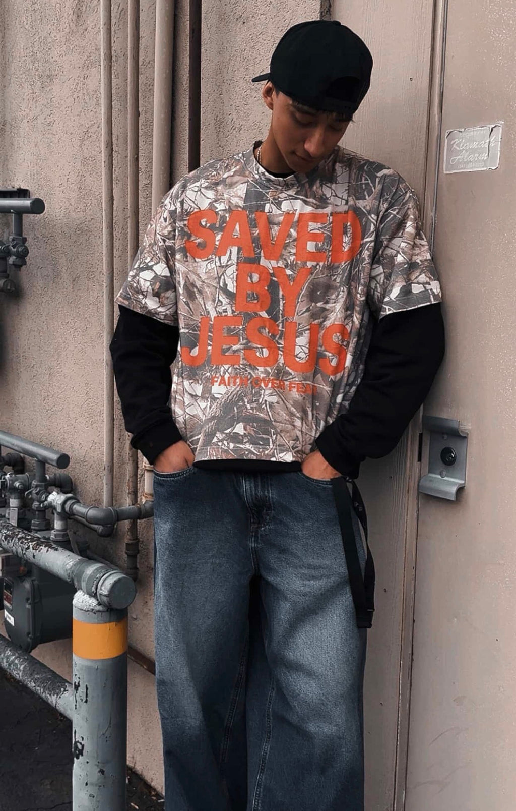 Saved By Grace Camo Tshirt