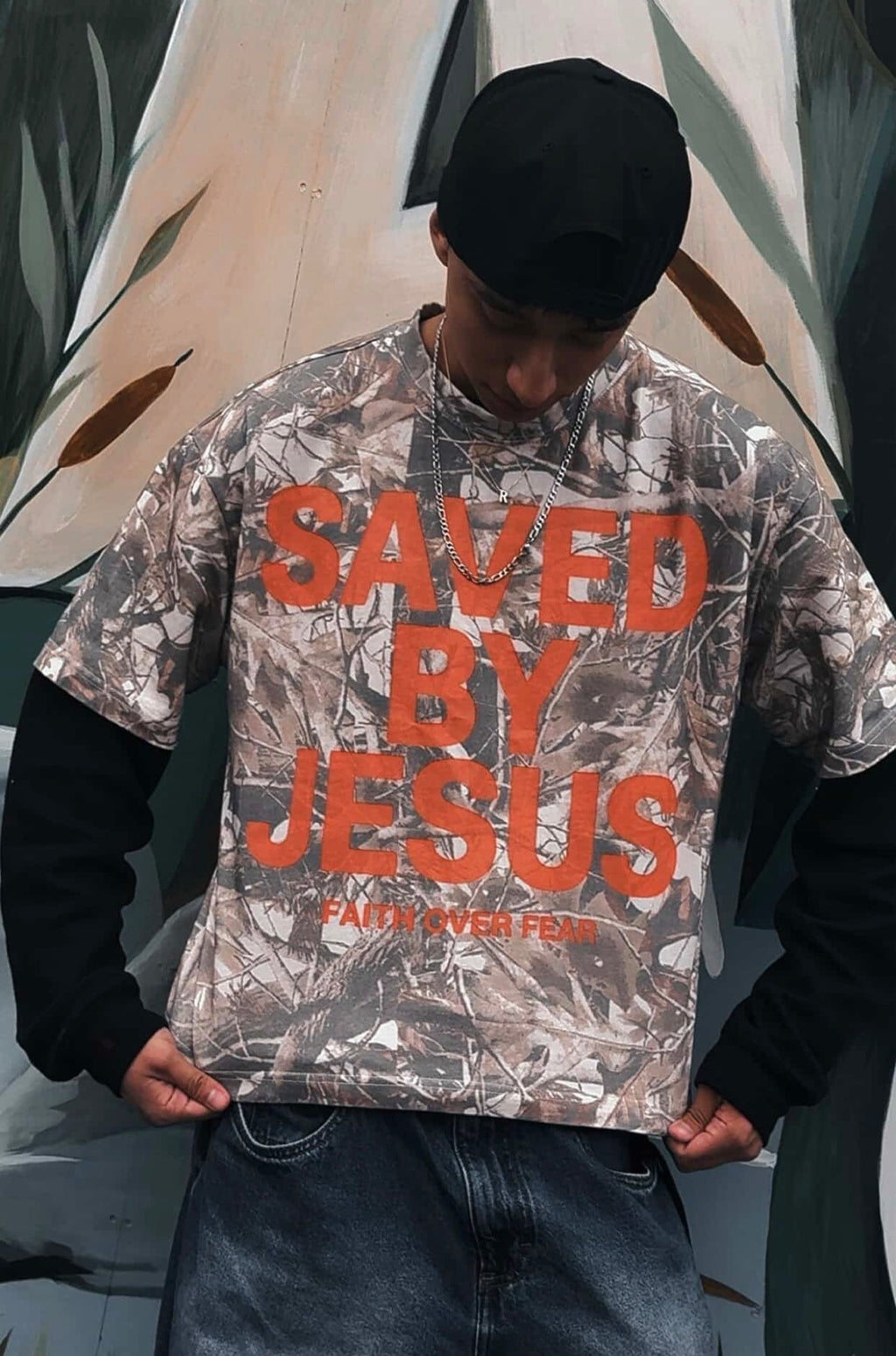 Saved By Grace Camo Tshirt