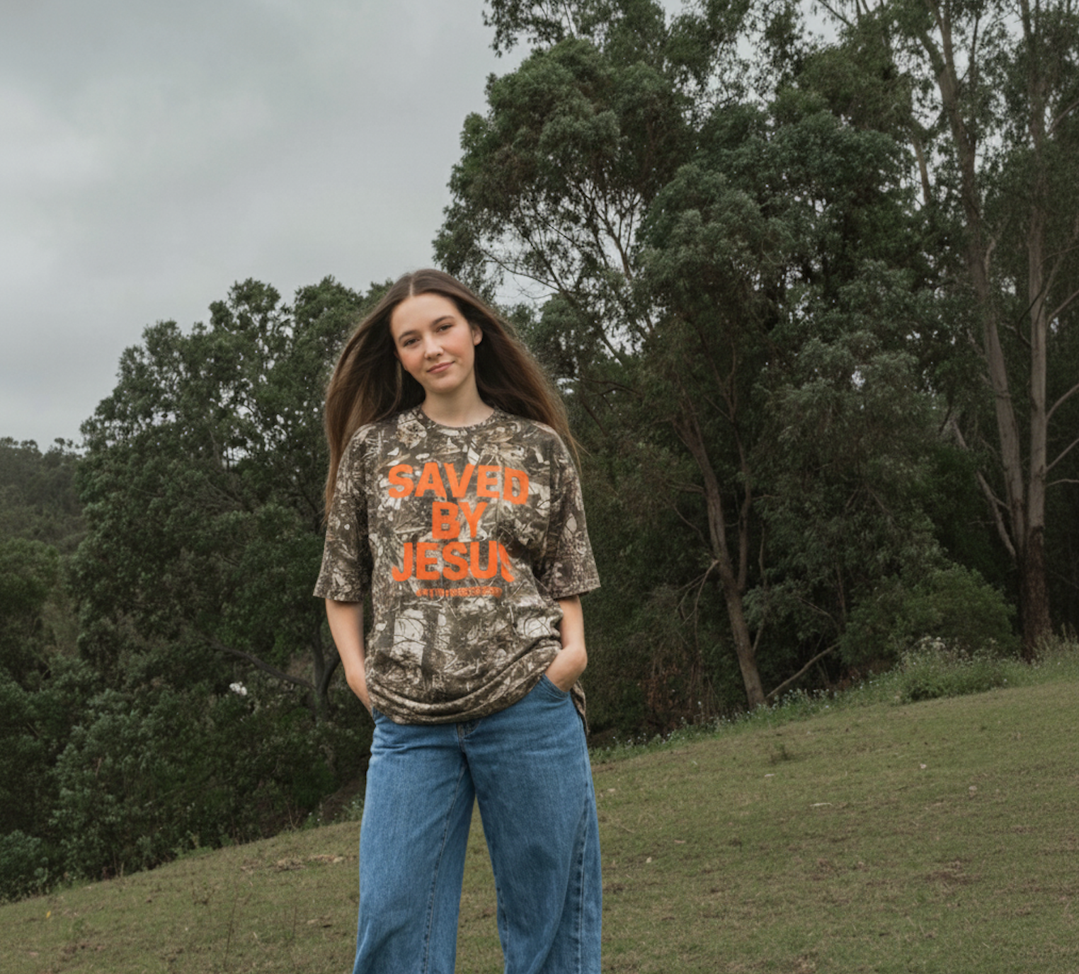 Saved By Jesus Camo T-Shirt