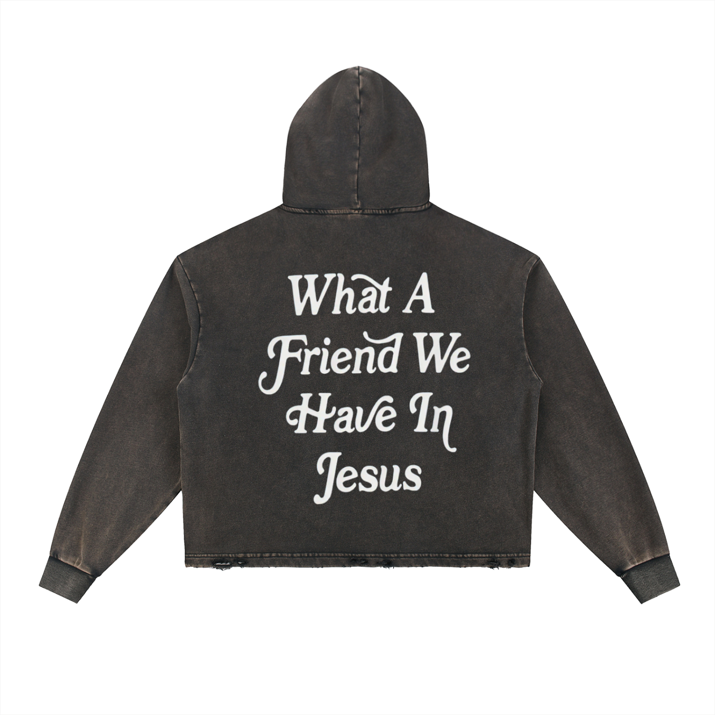 Friend in Jesus Denim Hoodie