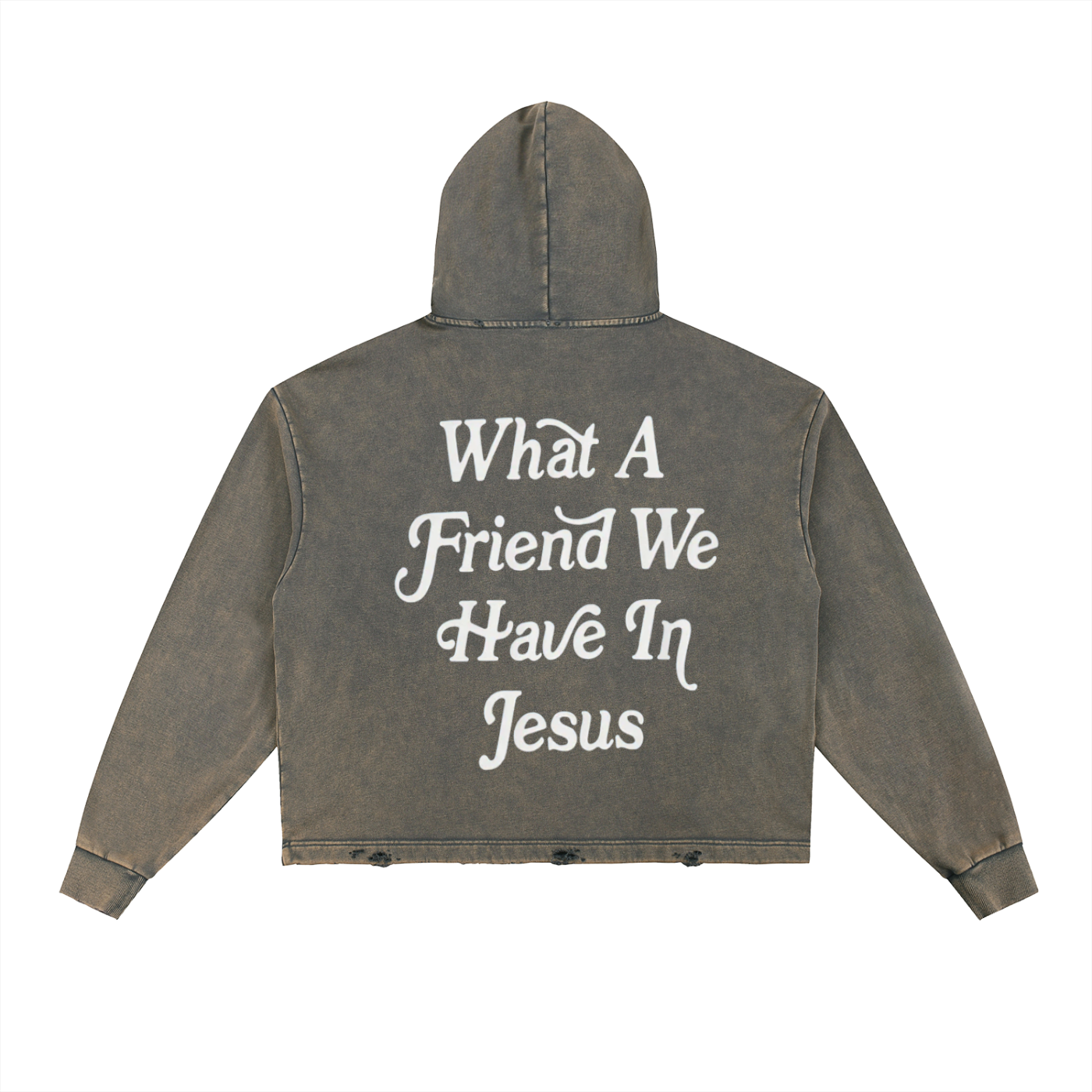 Friend in Jesus Denim Hoodie