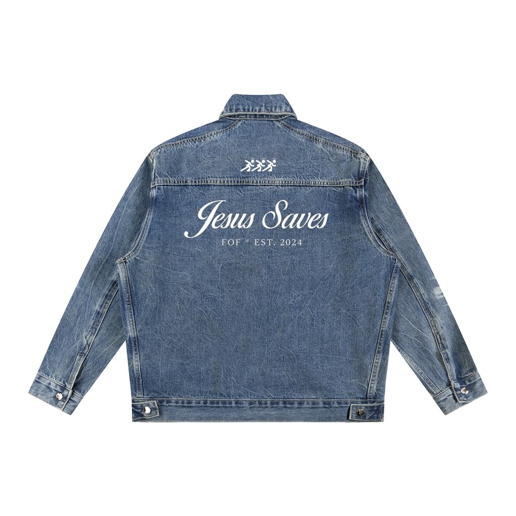 Jesus Saves Denim Jacket